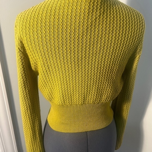 Kerisma Sz Small Saori Cardie, Moss Green Cashmere Blend Shrunken Cardigan NWOT - Picture 14 of 16